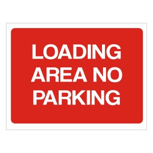 Loading Area No Parking