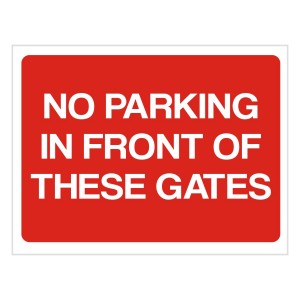 No Parking In Front of These Gates