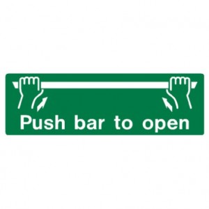 Push bar to open