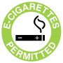 E Cigarettes Permitted Sign