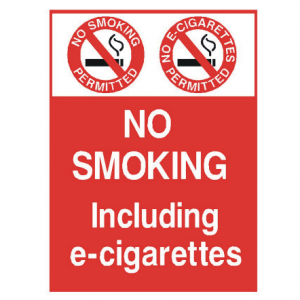 No Smoking E Cigarettes Sign