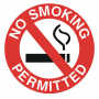 No Smoking Permitted Sign